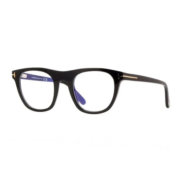 NEW TOM FORD FT5895-B/S 001 EYEGLASSES TF5895-B 001 BLACK MEN SQUARE EYEWEAR - Picture 1 of 3